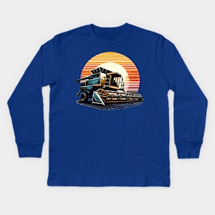 Combine Harvesters Kids Long Sleeve T-Shirt